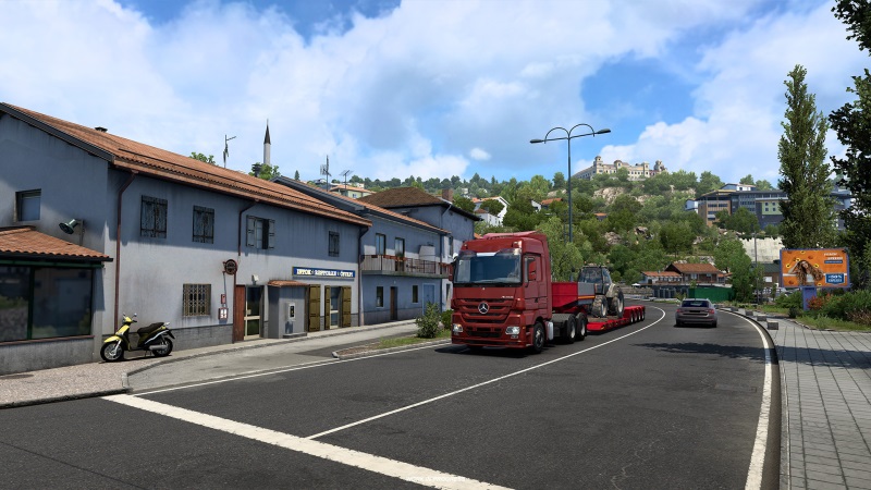 Euro Truck Simulator 2 ukazuje architektru zpadnho Balknu