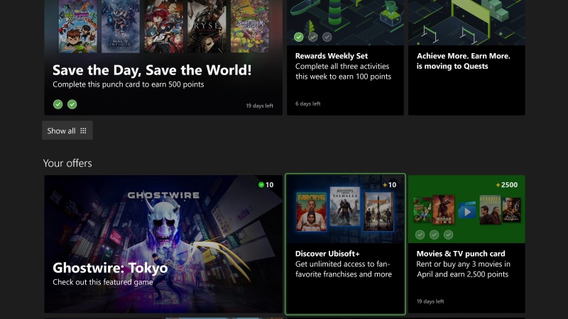 Ubisoft+ sluba sa zaala objavova na Xbox konzolch
