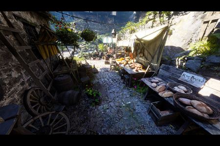 Ukka spracovania dediny v Unreal Engine 5 - Clifwood village  