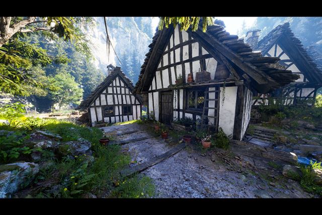 Uk�ka spracovania dediny v Unreal Engine 5 - Clifwood village 