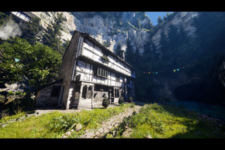 Ukka spracovania dediny v Unreal Engine 5 - Clifwood village  