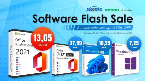 Godeal24 má ďalšie zľavy: Office 2021 od 13,05 € a Windows 10/11 za najlepšiu cenu!
