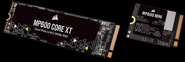 Corsair predstavil MP600 mini a MP600 CORE XT SSD  