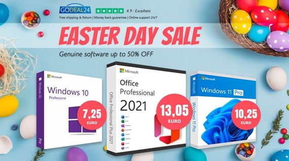 Office 2021 od 13,05 € a ušetrite viac ako 90 % s Win11/10 vo veľkonočnom výpredaji Godeal24!