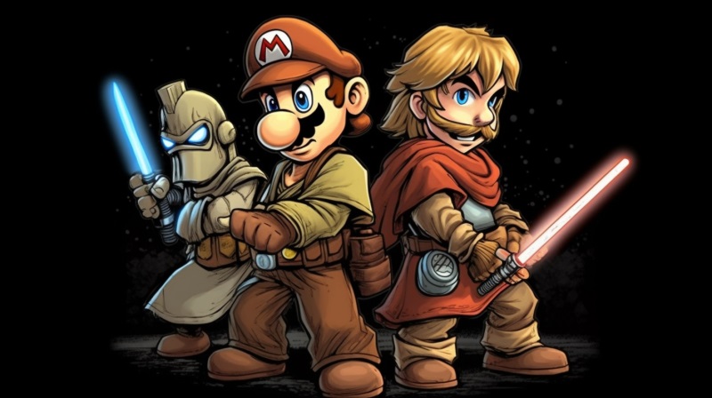 Tdennk - Super Mario a Star Wars