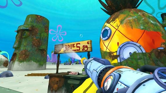 SpongeBob a PowerWash simulátor spájajú sily proti usadeninám z malebného Bikini Bottom