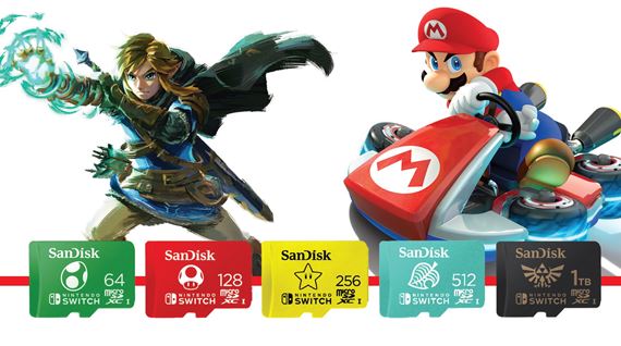 SanDisk priniesol tematick Hyrule SD kartu a to rovno v 1TB vekosti