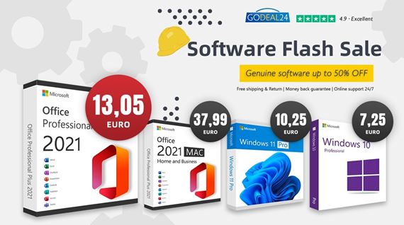 Kúpte si doživotný MS Office 2021 od 13,05 € a Windows od 6,12 € na Godeal24!