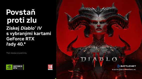 Nvidia bude k RTX 40 kartám pribaľovať Diablo IV