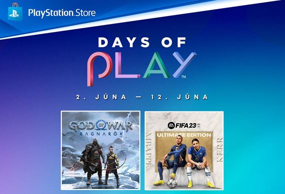 Days of Play akcia prin�a z�avy na PlayStation hry, PS Plus a aj PS5 konzolu