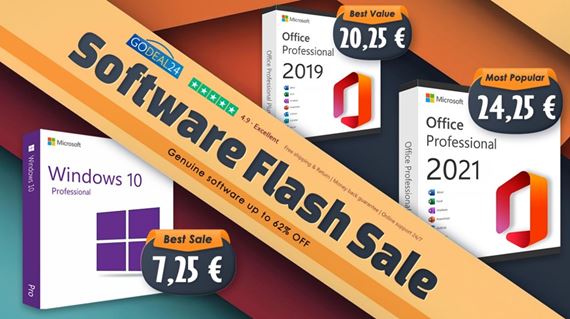 Získajte Office len za 13 € a Windows od 7 € v promo akcii kancelárskeho softvéru Godeal24