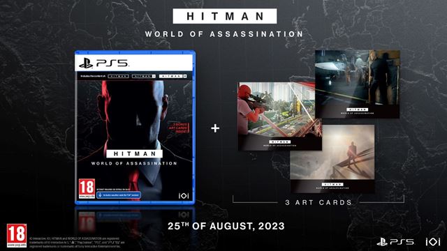 HITMAN World of Assassination sa dok retail vydania pre PS5  