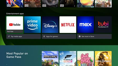 Microsoft spa nov Xbox dashboard  