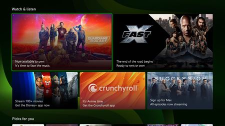 Microsoft spa nov Xbox dashboard  