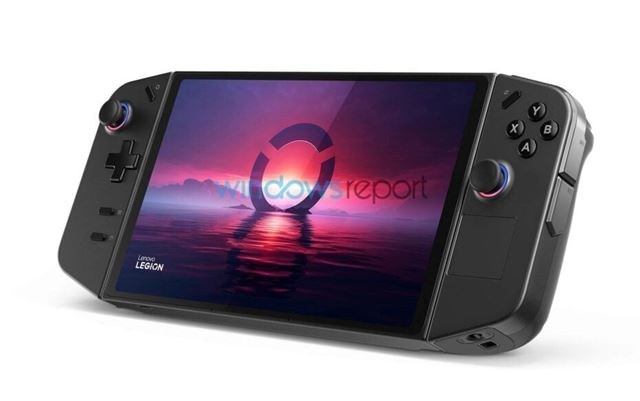 Lenovo Legion Go handheld predveden� na obr�zkoch 