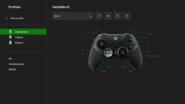 Na Xbox gamepady si u� budete vedie� namapova� aj kl�vesy z kl�vesnice 