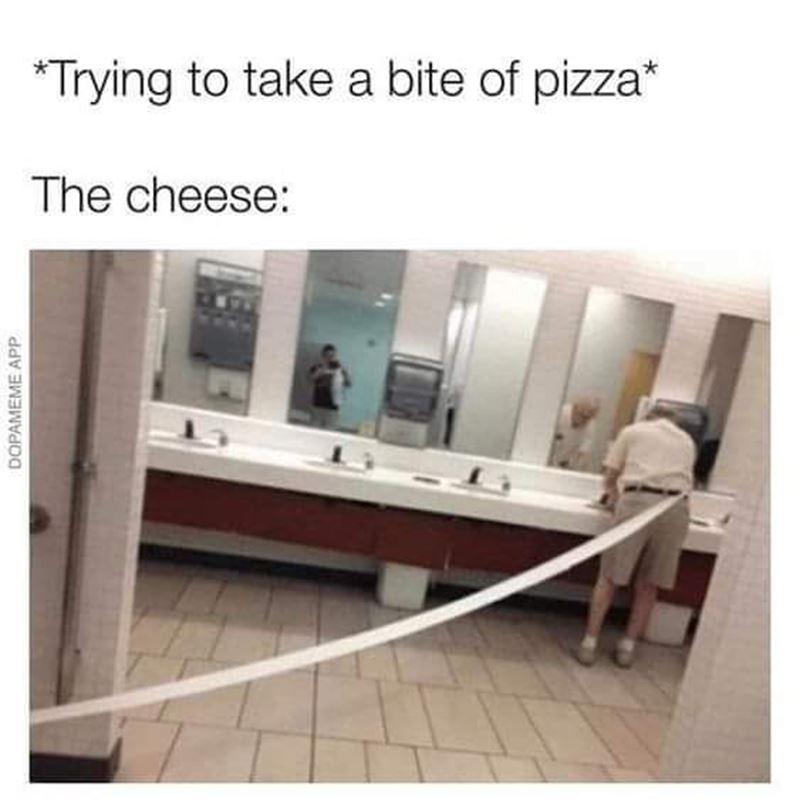 Keď si zoberiete pizzu zo syrom...
