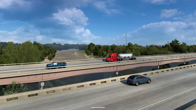 American Truck Simulator ukazuje rieky a jazer� Kansasu 