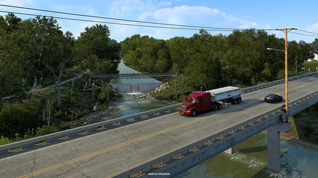 American Truck Simulator ukazuje rieky a jazer� Kansasu 
