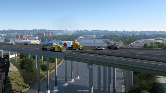 American Truck Simulator ukazuje rieky a jazerá Kansasu