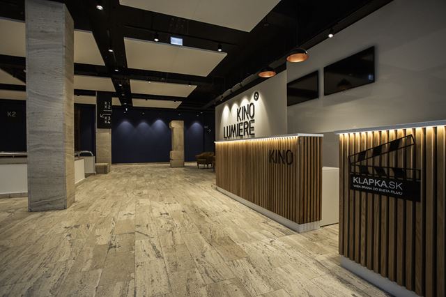 Kino Lumiere je po rekontrukcii modernm priestorom a ponka vy komfort   