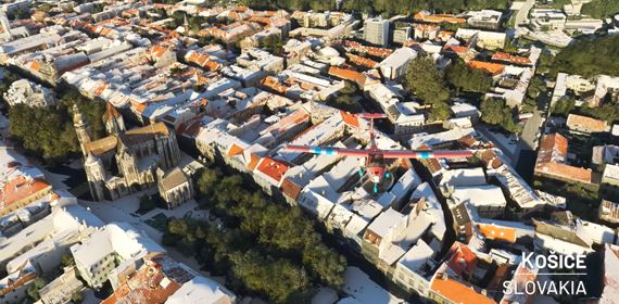 Flight Simulator v novom Cities Update V vylepšuje aj Košice