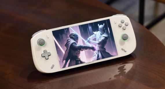 AOKZOE A2 handheld bol priblížený