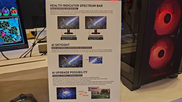 MSI ukzalo 4K OLED monitor s AI, ktor umon cheatova 