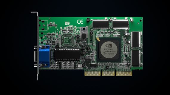 Prv z modernch grafickch kariet, GeForce 256, vyla pred 25-timi rokmi