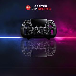 The tech-filled Invicta steering wheel from Asetek Sim Sports will awaken the racing spirit even in the uninitiated! 