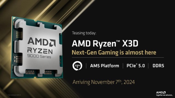 AMD prinesie Ryzen 9000X3D procesory v novembri, zniuje cenu celej 9000 srie