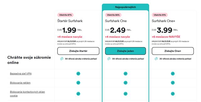 Surfshark VPN vs sprav na internete anonymnm a neviditenm, a to u od 1,99 eur mesane 