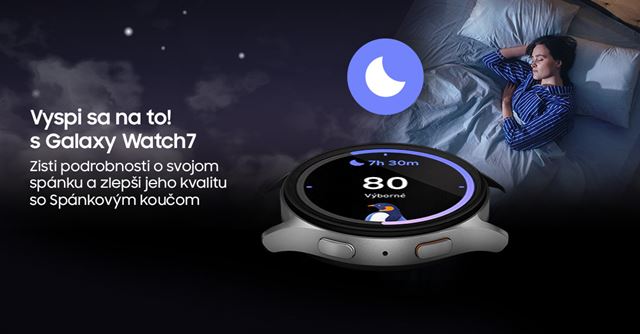 Zlep�ite svoj sp�nok a vyhrajte m�dre hodinky. Samsung sp���a online kurz 