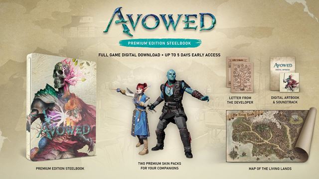 Avowed launches pre-orders, shows editions and also requests 