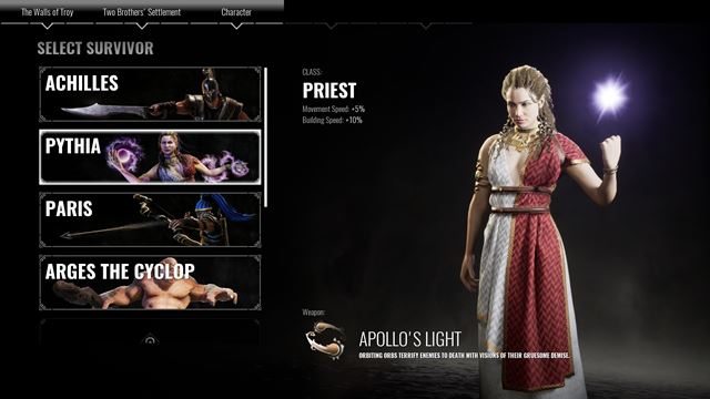 Achilles: Legends Untold �akaj� aktualiz�cie, Survivor pr�de bud�ci rok 