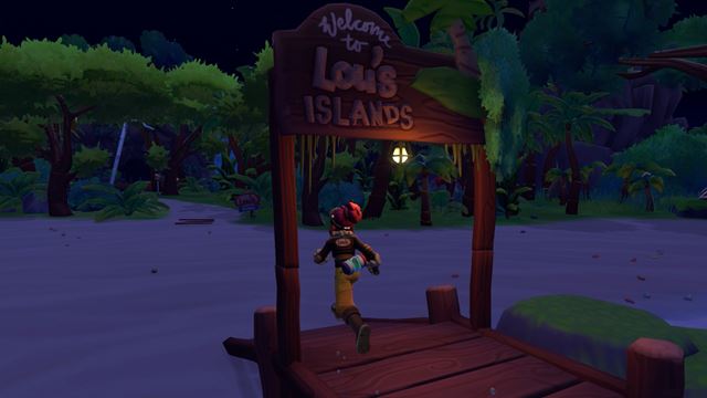 Lou's Lagoon poh�ad� straten�ho str�ka a zalieta si nad ostrovmi 