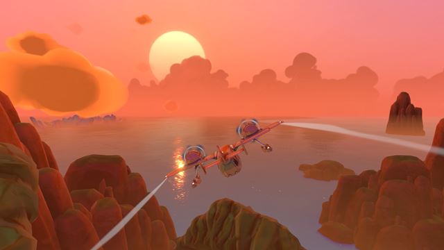 Lou's Lagoon poh�ad� straten�ho str�ka a zalieta si nad ostrovmi 