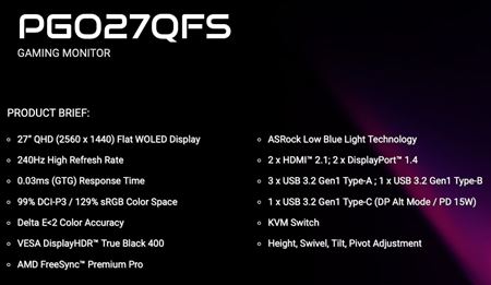ASrock predstavil nov OLED monitory, pridva im Wi-Fi 7 antnu  