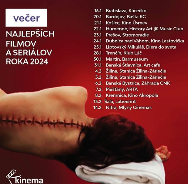 Filmov Tour - Veer najlepch filmov a serilov roka 2024 s Petrom Konenm  