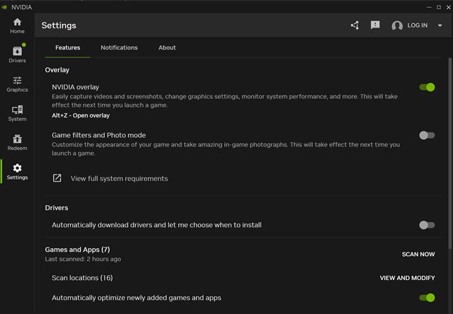 Nvidia App m��e spoma�ova� hry, Nvidia u� odpor��a vypn�� filtre 
