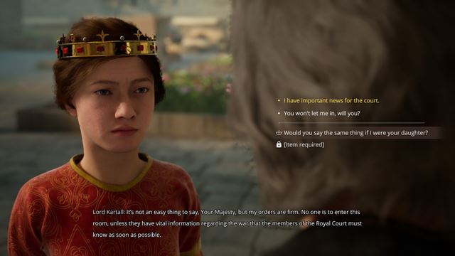 Elflock predv�dza nasledovn��ku tr�nu na hrade 