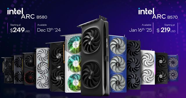 Intel predstavil grafick karty Arc B580 a B570 s novm XeSS aj s generovanm frejmov 