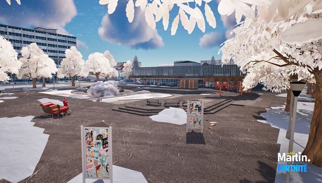 Sv�t� Martin mapa vo Fortnite dostala zimn� t�mu 