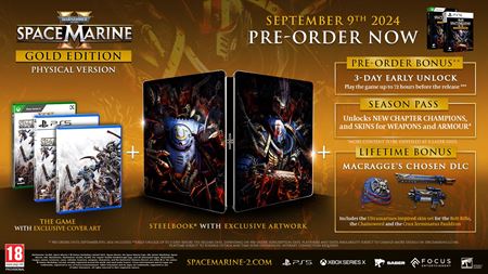 Warhammer 40,000: Space Marine 2 odhauje svoje edcie a ich obsah  