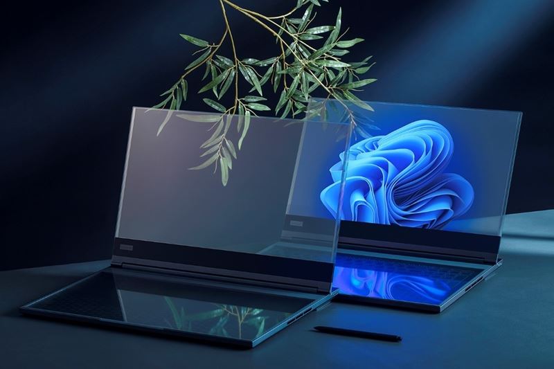 Lenovo na MWC predstavilo koncept notebooku s priesvitnm displejom - Project Crystal 