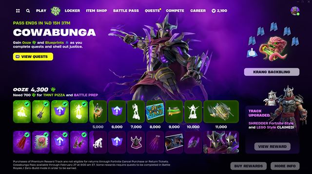 Fortnite u� dostalo korytna�ky a �al�ie postavy z TMNT 