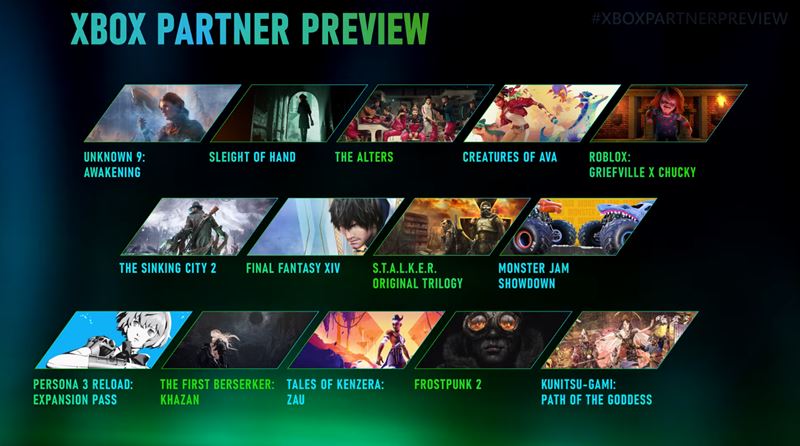 Xbox Partner preview stream zane o 19:00