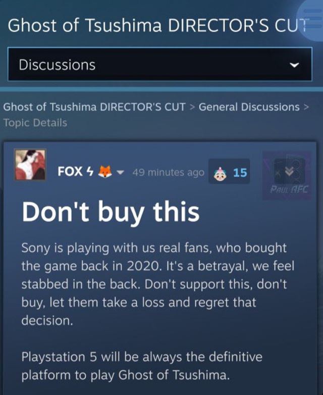 Niektorm PlayStation hrom sa nepi prchod Ghost of Tsusima na PC 