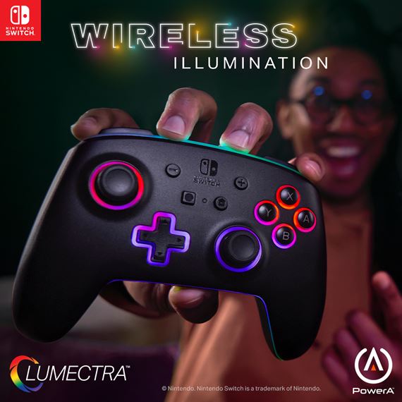 PowerA Enhanced Wireless ovládač s Lumectra RGB prišiel aj na Switch