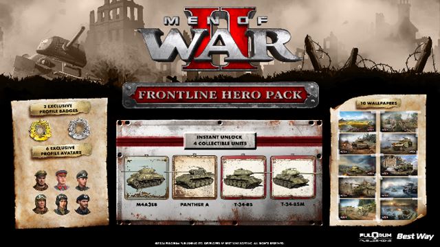 Men of War II oznamuje Frontline Hero Pack a Deluxe edciu  